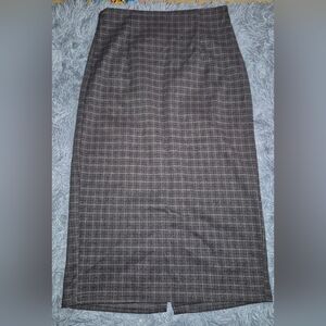 Classic Gray Plaid Women's Skirt
